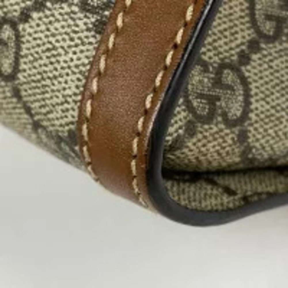 Gucci Bag Shoulder Padlock GG Canvas Beige Brown